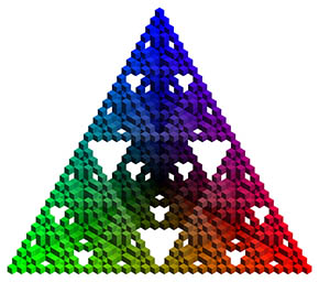 Sierpinsky-like 3D array